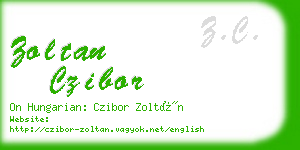 zoltan czibor business card